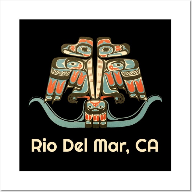 Rio Del Mar, California Thunderbird PNW Native American Indian Tribal Art Wall Art by twizzler3b